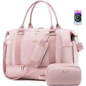 Gym Bag Travel Duffel Bag with USB Charging Port,Weekender Bags for Women